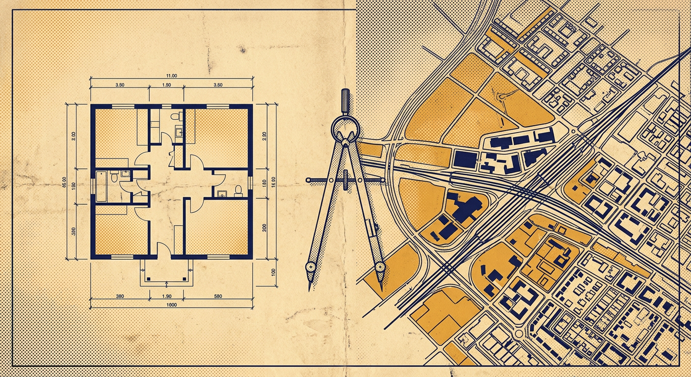 Master Number 22 vs Life Path 4 blueprints showing scale contrast in Pythagorean numerology