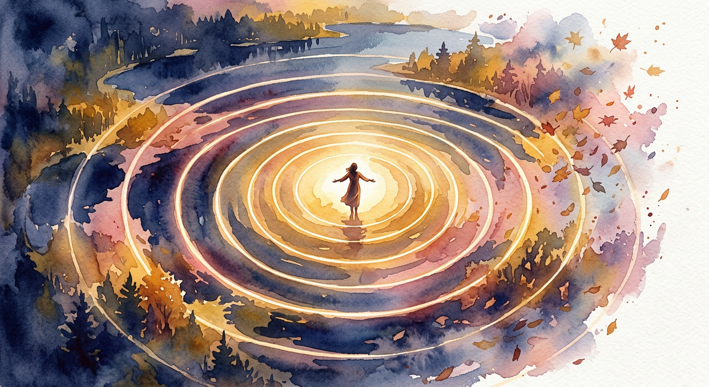 Life Path 9 and Universal Year 9 alignment in 2025 numerology cycle completion art
